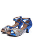 Load image into Gallery viewer, Vintage Blue Dance Shoes