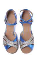 Load image into Gallery viewer, Vintage Blue Dance Shoes