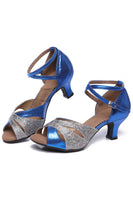 Load image into Gallery viewer, Vintage Blue Dance Shoes