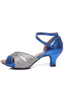 Load image into Gallery viewer, Vintage Blue Dance Shoes