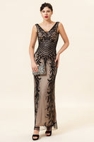 Load image into Gallery viewer, Mermaid Sequins Gatsby 1920s Prom Dress