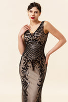 Load image into Gallery viewer, Mermaid Sequins Gatsby 1920s Prom Dress