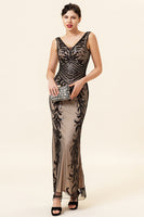 Load image into Gallery viewer, Mermaid Sequins Gatsby 1920s Prom Dress