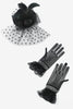 Load image into Gallery viewer, Black Hairpins and Gloves 1920s Accessories Sets