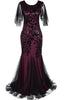 Load image into Gallery viewer, Plus Size Long 1920s Flapper Dress with Sequin