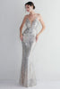 Load image into Gallery viewer, Sparkly Light Green Sequins Spaghetti Straps Evening Dress