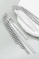 Load image into Gallery viewer, Golden Beaded Prom Earrings