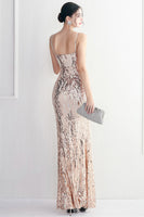 Load image into Gallery viewer, Purple Spaghetti Straps Prom Dress With Feathers
