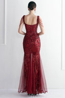 Load image into Gallery viewer, Black Sweetheart Evening Dress With Slit