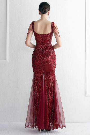 Black Sweetheart Evening Dress With Slit