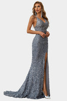 Load image into Gallery viewer, Burgundy Mermaid Spaghetti Straps Prom Dress