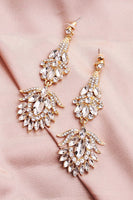 Load image into Gallery viewer, Simple Rhinestone Bridal Earrings