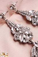 Load image into Gallery viewer, Simple Rhinestone Bridal Earrings