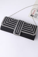 Load image into Gallery viewer, Sparkly Black Rhinestone Evening Party Handbag