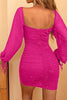 Load image into Gallery viewer, Army Green Long Sleeves Sweetheart Short Cocktail Dress