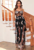Load image into Gallery viewer, Dark Green Sparkly Long Prom Dress with Sequins