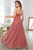 Load image into Gallery viewer, Coral Chiffon High Low Prom Dress