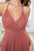Load image into Gallery viewer, Coral Chiffon High Low Prom Dress