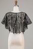 Load image into Gallery viewer, Golden Glitter Sequins 1920s Cape with Beading