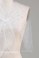 Load image into Gallery viewer, Black Tulle 1920s Cape with Pearls