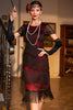 Load image into Gallery viewer, Roaring 20s Party Dress Black Beaded Gatsby Fringed Flapper Dress