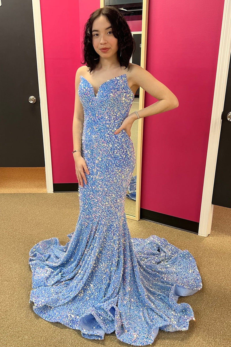 Load image into Gallery viewer, Black Sweetheart Mermaid Prom Dress