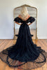Load image into Gallery viewer, Fuchsia A Line Off the Shoulder Tulle Corset Prom Dress with Bowknot