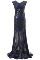 Load image into Gallery viewer, Vintage Sequins Mermaid Banquet Evening 1920s Dress