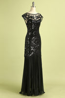 Load image into Gallery viewer, Vintage Sequins Mermaid Banquet Evening 1920s Dress
