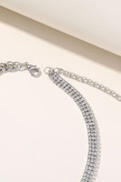 Load image into Gallery viewer, Silver Sparking Rhinestone Choker Necklace