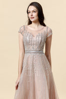Load image into Gallery viewer, Blush A-Line Beaded Long Prom Dress