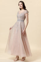 Load image into Gallery viewer, Blush A-Line Beaded Long Prom Dress