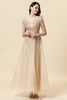 Load image into Gallery viewer, Sparkly Golden Beaded Long Evening Dress