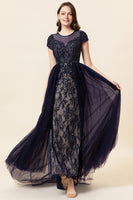 Load image into Gallery viewer, Sparkly Dark Grey Beaded Long Formal Dress