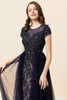 Load image into Gallery viewer, Sparkly Dark Grey Beaded Long Formal Dress