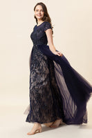 Load image into Gallery viewer, Sparkly Dark Grey Beaded Long Formal Dress