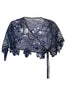 Load image into Gallery viewer, 1920s Gold Flower Sequin Women Cape