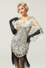 Load image into Gallery viewer, 1920s Gold Flower Sequin Women Cape