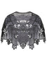 Load image into Gallery viewer, 1920s Gold Flower Sequin Women Cape