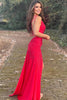 Load image into Gallery viewer, Sheath One Shoulder Royal Blue Long Prom Dress with Beading