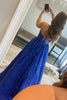 Load image into Gallery viewer, A Line Strapless Red Long Prom Dress