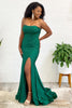 Load image into Gallery viewer, Sparkly Dark Green Sequins Mermaid Long Prom Dress