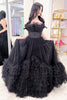 Load image into Gallery viewer, Tulle Strapless White Long Prom Dress