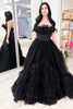 Load image into Gallery viewer, Tulle Strapless White Long Prom Dress
