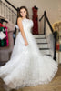 Load image into Gallery viewer, Tulle Strapless White Long Prom Dress