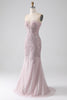 Load image into Gallery viewer, Sparkly Strapless Mermaid Corset Prom Dress with Appliques