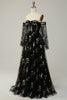 Load image into Gallery viewer, Green Off The Shoulder Long Sleeves A-Line Prom Dress