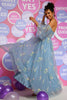 Load image into Gallery viewer, A Line Off The Shoulder A Line Prom Dress