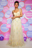 Load image into Gallery viewer, Champagne A Line Long Prom Dress With Embroidery