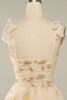 Load image into Gallery viewer, Green Spaghetti Straps Short Homecoming Dress with Embroidery